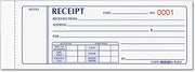 Rediform 8L802 Receipt Book 2 3/4 x 7 Carbonless Triplicate 50 Sets/Book
