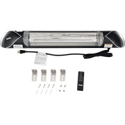 Infrared Patio Heater With Remote Control by Global Industrial – Aluminum, Black, Silver, Model STAR