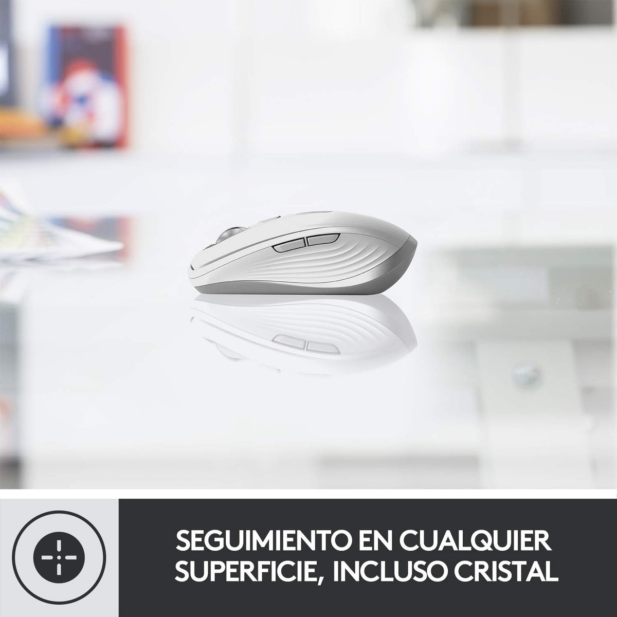MX Anywhere 3 Compact Performance Wireless Mouse 4K DPI - Rose by Logitech – Pink, Model 910-005994