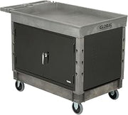Global Industrial Top Tray Shelf Maintenance & Utility Cart with Cabinet,