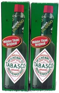 Mcilhenny Co Tabasco Milder Jalapeno Pepper Sauce 2 Oz Bottle (Pack of 2)