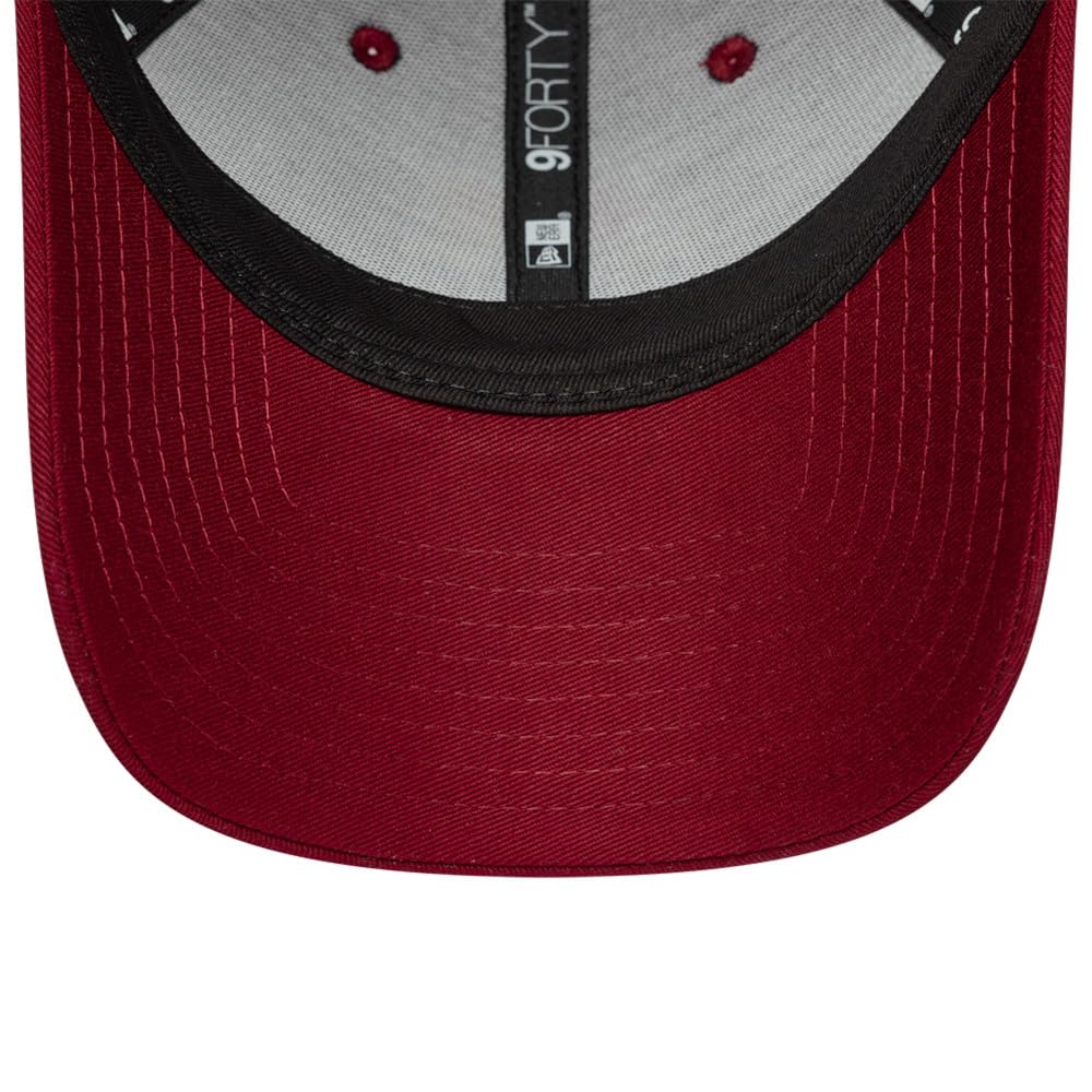 F C Barcelona Core 9Forty Adjustable Unisex Cap by New Era – Polyester, Red, Model 60846893
