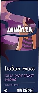 Lavazza Italian Roast Ground Coffee 12oz Bag, Extra Dark Roast (Pack of 1) - Package May Vary