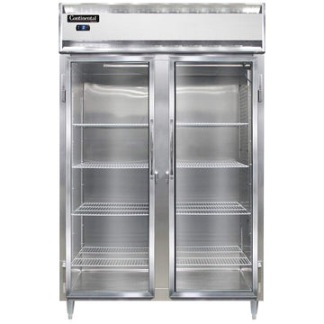 DL2FS-GD Designer Line Two Section Reach In Glass Door Freezer by Continental Refrigerator – Commercial Grade