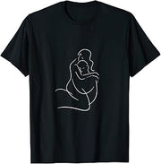 Pinup Art Relationship Goals Abstract Oneline Girl Fineline T-Shirt