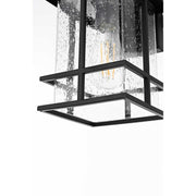 Miller One Light Outdoor Wall Sconce Black by Lighting Design – Iron, Black, Model OD312W12BK