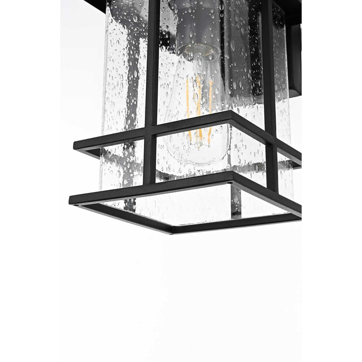 Miller One Light Outdoor Wall Sconce Black by Lighting Design – Iron, Black, Model OD312W12BK