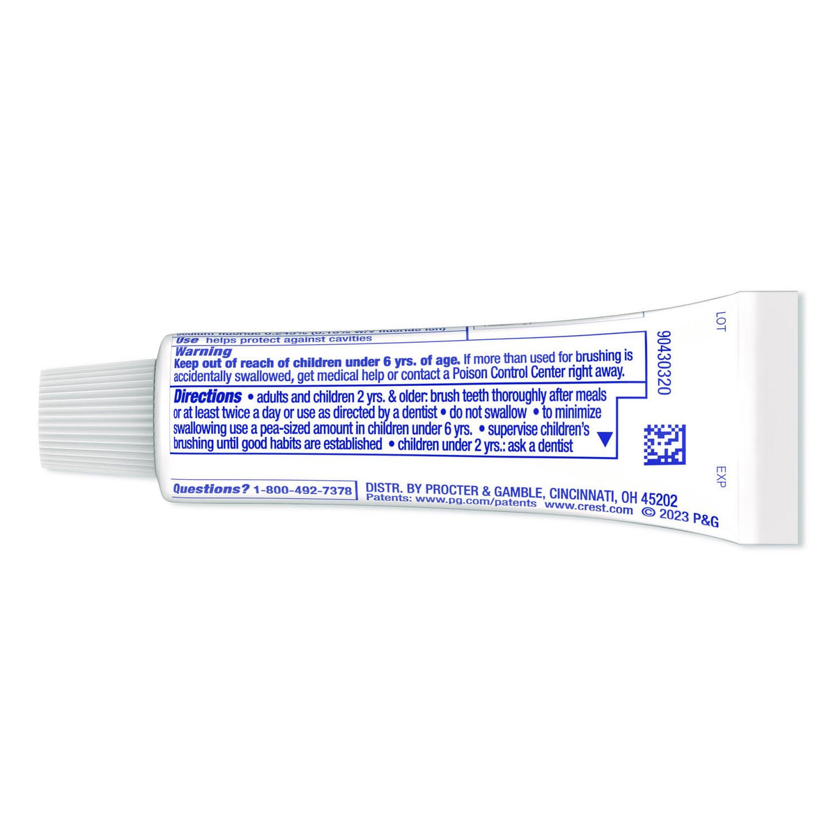 Cavity Protection Toothpaste - 0.85 oz - 2 pk by Crest – 0.85 Ounce (Pack of 2), Pack of 2, Model PG-832B