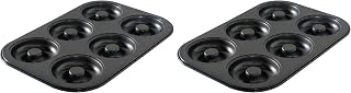 Nordic Ware 6 Cavity Donut Pan, Metal, 6 Cavity (Pack of 2)