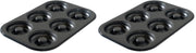 Nordic Ware 6 Cavity (Pack of 2) / Non-Stick / 6.0 cups Donut Pans