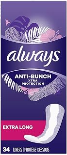 Always Xtra Protection Daily Liners, Extra Long 34 ea (Pack of 3)