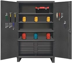 Durham HDCDP244878-4SS6B95 Cabinet, 24X48, 4 shelves, 6 drawers