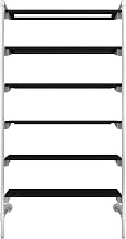 Econoco Pipeline Outrigger Wall Display with Six Display Shelves, Gloss | Professional-grade gridwall or slatwall accessory, commercial-quality construction for retail boutique or display