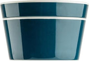Tablecraft Marvista Collection Round Stackable Bowl and Lid, 0.5 Qt Capacity, 5" x 5" x 3.25", Lagoon Melamine, Space-Saving Food Container for Prep, Serving, and Organization
