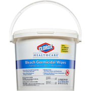 Bleach Germicidal Wipes by Clorox – 12" x 12, Pack of 110, Model COX30358