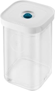 ZWILLING Fresh & Save Cube La Mer Box, Size 2S, Modular & Stackable Storage Jar, Airtight & Vacuum Storage, Dishwasher Safe, Transparent-La Mer