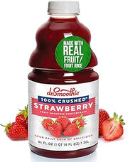 Dr. Smoothie 100% Crushed Strawberry Smoothie Concentrate| Non-GMO, Vegan, No Fat, Gluten-Free, Rich in Vitamin C, Real Strawberry Flavor, Perfectly Sweet | 46 Fl Oz