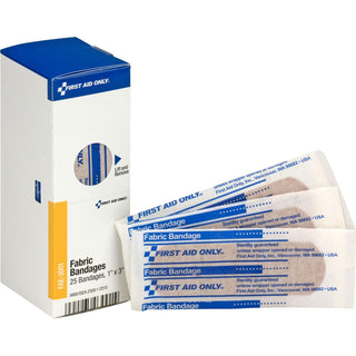 SmartCompliance Refill 1" x 3" Fabric Bandages by First Aid Only – 1 x 3 Inch - FAE-3001, Bamboo, Fae-3001, Model FAE3001