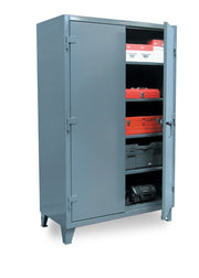 Ultra-Capacity Lifetime Cabinet - 48X24x78 - Steel - Dark Gray - Dark Gray by Strong Hold – 48"W x 24"D x 78"H, Alloy Steel, Dark Gray, Model 46-244 #10 DK.GRY