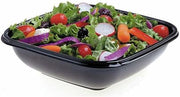 Square Bowl2 Extra Large 160 oz Black Plastic Bowl - 10"Sq x 4 1/2"D