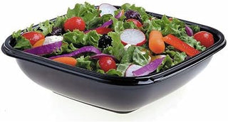 Square Bowl2 Extra Large 160 oz Black Plastic Bowl - 10"Sq x 4 1/2"D