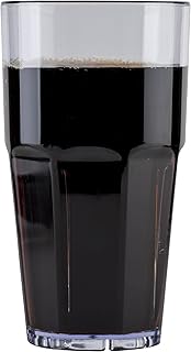 G.E.T. 9922-1-CL-EC 22 oz. Clear Tumbler, SAN Plastic Bahama Tumblers (Pack of 4)