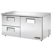 2-Drawer 15.5 Cu Ft Low Profile Undercounter Refrigerator by TRUE – 15.5 cubic_feet, Stainless-Steel, Model TUC-60D-2-LP