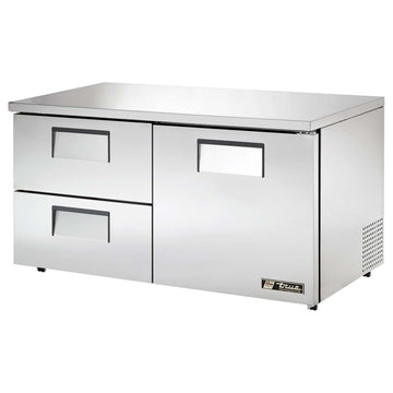 2-Drawer 15.5 Cu Ft Low Profile Undercounter Refrigerator by TRUE – 15.5 cubic_feet, Stainless-Steel, Model TUC-60D-2-LP