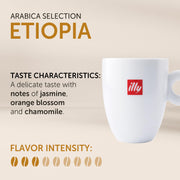 illy Etiopia Single Origin Medium Roast / 8.8 Ounce (Pack of 6) / Silver Roasted Coffee Beans