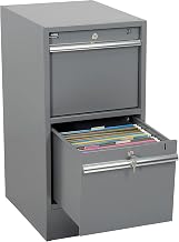 Global Industrial 2 Drawer Pedestal with Built in Base