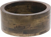 HUBERT Display Riser Wooden Mango Wood - 12"Dia x 5"H