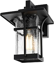 Woodstock One Light Outdoor Wall Sconce Black