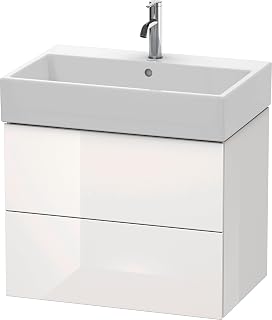 Duravit L-Cube Two Drawer Wall-Mount Vanity Unit White