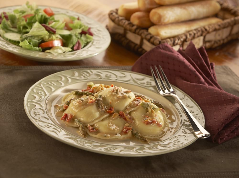 Pre Cooked Large Round Cheese Ravioli Pasta by Rosina Food – 12 Ounce (Pack of 18), Pack of 18