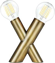 Dainolite Temora 2 Light Table Lamp - Aged Brass
