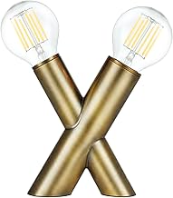 Dainolite Temora 2 Light Table Lamp - Aged Brass