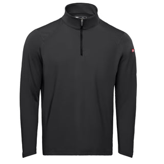 Men's Performance Stretch Jersey 1/4 Zip Pullover by Red Kap – Large, Polyester, Black, Model QZM2BK RG L