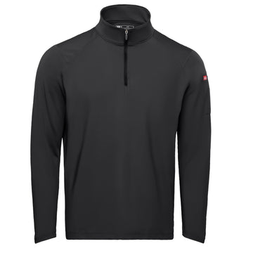 Men's Performance Stretch Jersey 1/4 Zip Pullover by Red Kap – Large, Polyester, Black, Model QZM2BK RG L