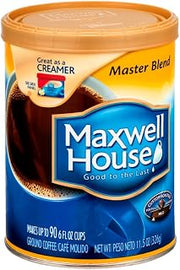 MAXWELL HOUSE Master Blend Mild Ground Coffee 11.5 oz (Pack of 6)