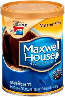 MAXWELL HOUSE Master Blend Mild Ground Coffee 11.5 oz (Pack of 6)