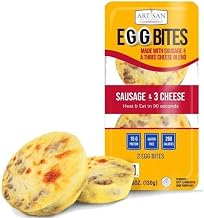 Artisan Kitchens Sausage and Three Cheese Egg Bites - 2 count per pack -- 7 packs per case.