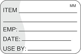 DayMark Safety Systems IT111221 Removable Item/Date/Use-by Shelf-Life Label, 1" x 1.5" (Roll of 1000)