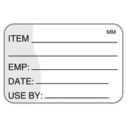 Removable Item/Date/Use-by Shelf-Life Label by DayMark Safety Systems – 1*1.5 inches, Paper, White, Model IT111221