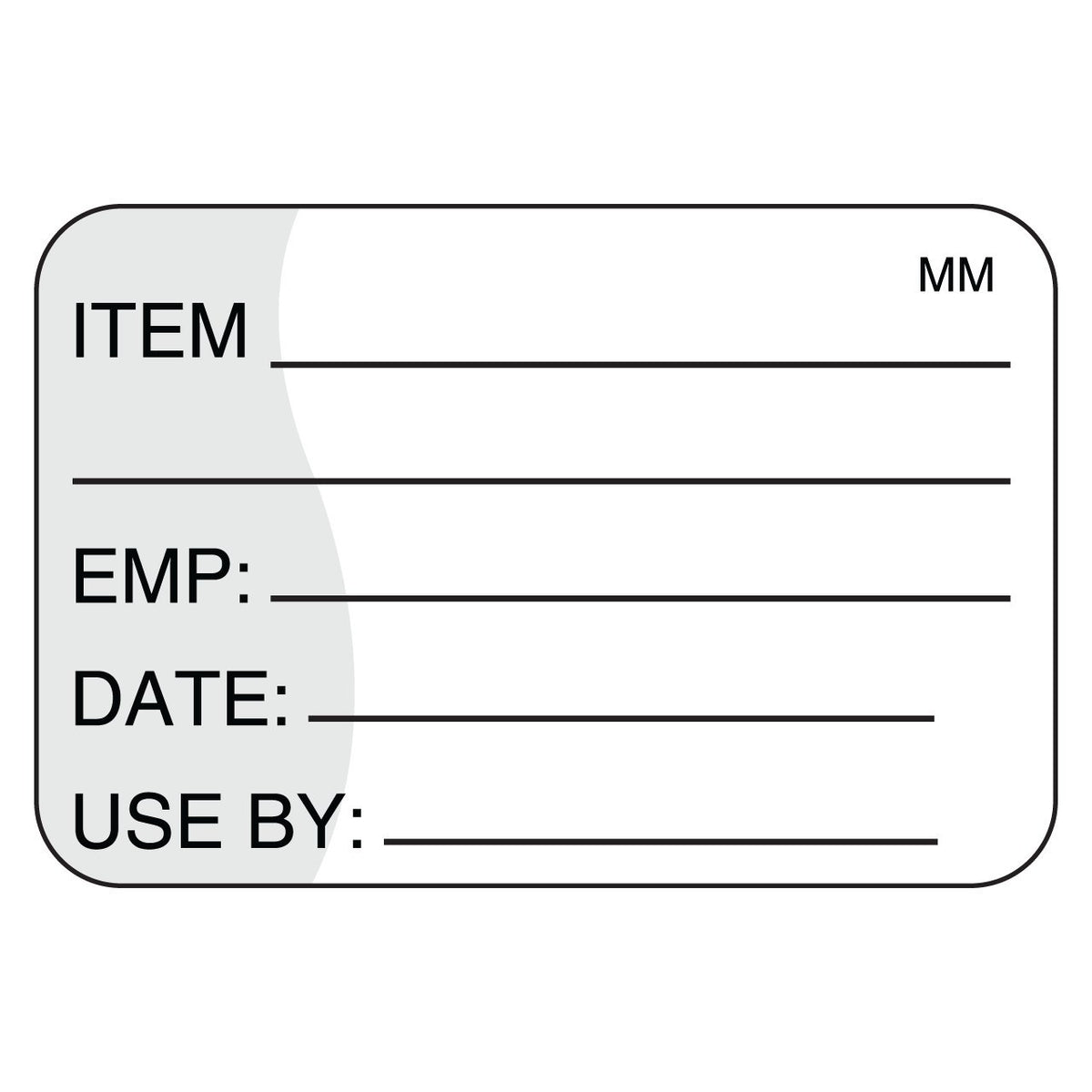 Removable Item/Date/Use-by Shelf-Life Label by DayMark Safety Systems – 1*1.5 inches, Paper, White, Model IT111221