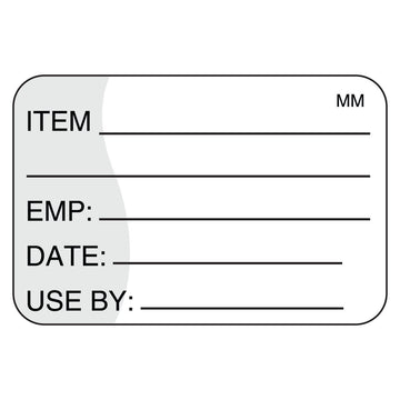 Removable Item/Date/Use-by Shelf-Life Label by DayMark Safety Systems – 1*1.5 inches, Paper, White, Model IT111221