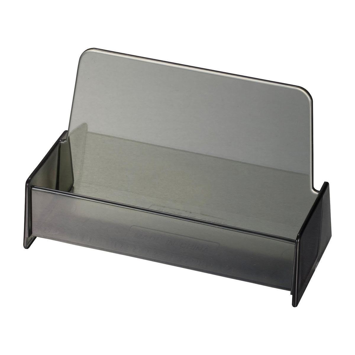 Business Card Holder by Officemate – 50 load, Plastic, Smoke, Model OIC97833