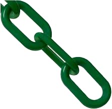 Mr. Chain Evergreen Plastic Chain 1.5"(#6.38 mm) x 30054-500 - 1 Each | UV-resistant HDPE plastic, safety barrier and crowd control, indoor and outdoor use, rust-free and recyclable, made in USA