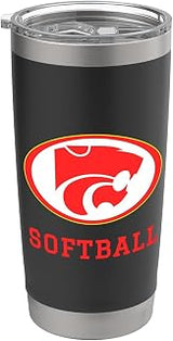 Carlisle High School Wildcats Softball Stainless Steel Insulated Tumbler