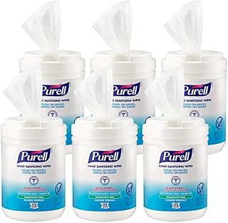 Purell Hand Sanitizing Wipes, Alcohol Formula 6pk x175ct 9031-06