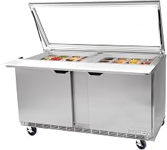 Beverage-Air See-Thru Lid Prep Tables 60 Spe60-24M-Stl